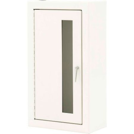 POTTER ROEMER Alta Steel Fire Extinguisher Cabinet, Breakable Glass Window, Surface Mount, 20-1/2inH 7009-DV